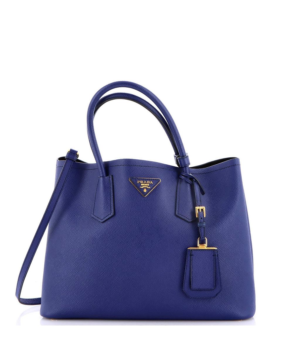Сумка-тоут Prada Medium Cuir Double Saffiano Leather, б/у