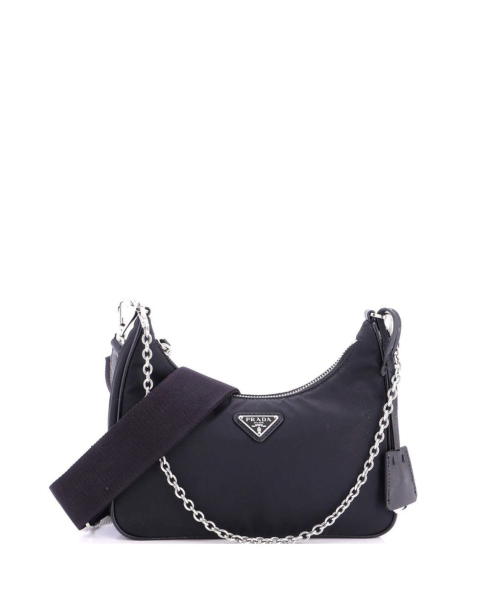 Сумка через плечо Pre-Owned Prada Small Re-Edition 2005 Tessuto