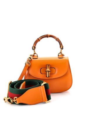 Gucci Mini Bamboo 1947 кожаная сумка с ручкой