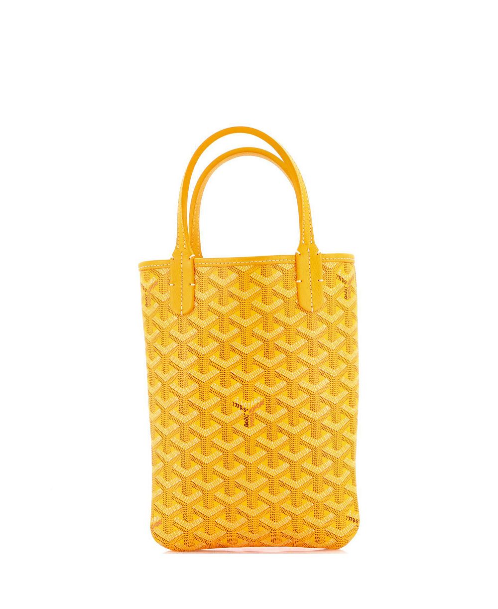 Б/у сумка Goyard Mini Poitiers из покрытия canvas