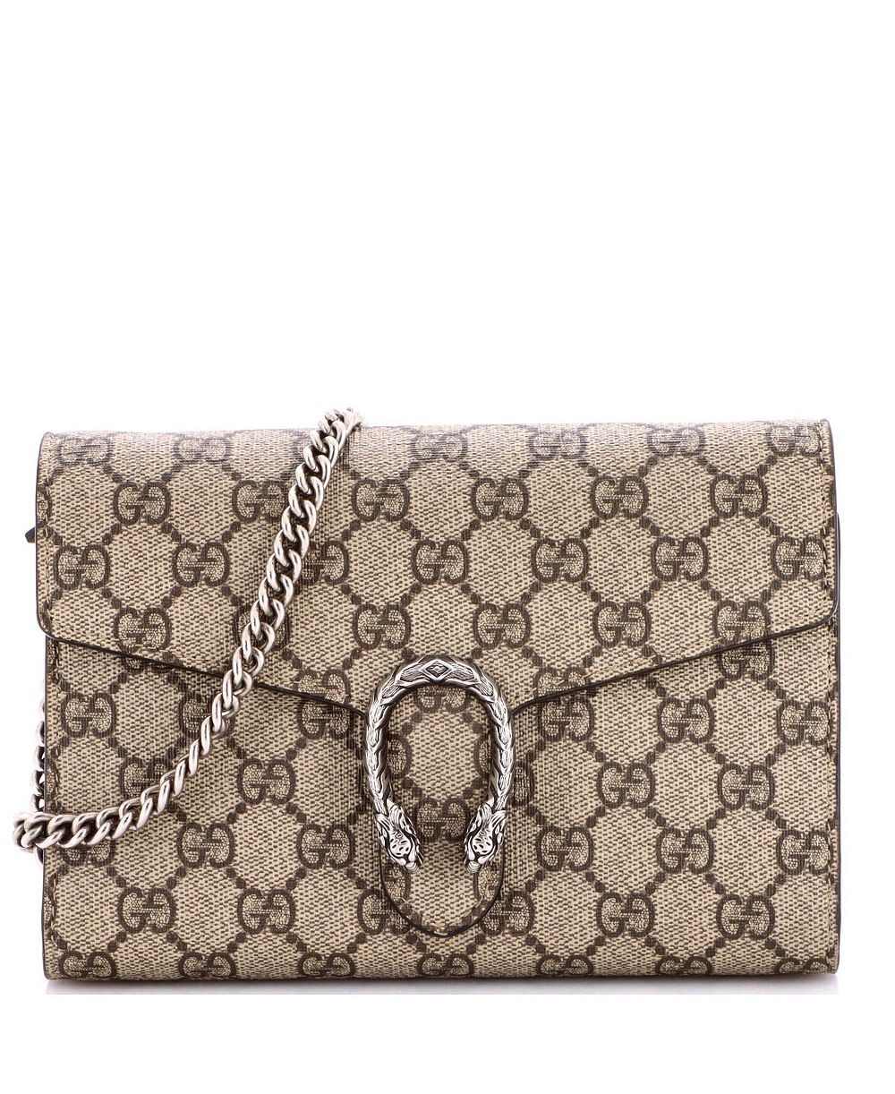 Кошелек Gucci Small Dionysus Chain Wallet GG Coated Canvas (Pre-Owned)