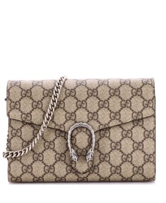 Кошелек Gucci Small Dionysus Chain Wallet GG Coated Canvas (Pre-Owned)