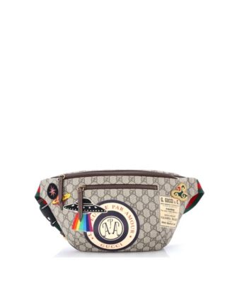 Сумка-пояс Pre-Owned Gucci Courrier Zip Belt Bag GG Coated Canvas