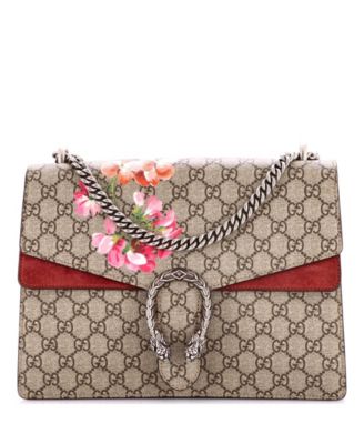 Pre-Owned Gucci Medium Dionysus Bag Blooms Print GG Coated Canvas