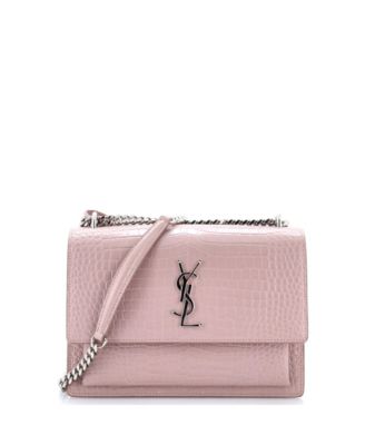Pre-Owned Saint Laurent Medium Sunset Crossbody Bag Embossed Leather