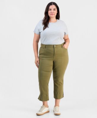 Джинсы Democracy Trendy Plus Size AbSolution с высокой посадкой и расклешенным низом