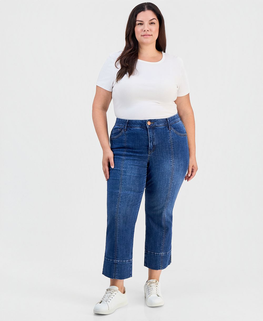 Democracy Trendy Plus Size Kick-Flare Jeans