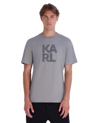 Karl Lagerfeld Paris мужская футболка с имитацией вышивки и графическим принтом Karl