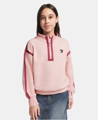 Свитшот Tommy Hilfiger для девочек на молнии из флиса