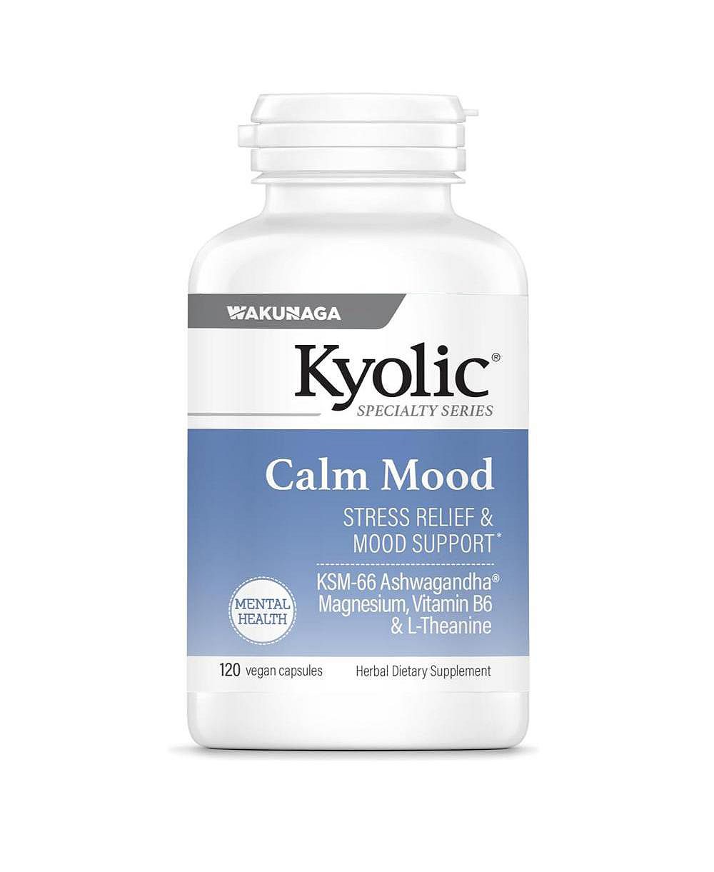 Kyolic Specialty Series Calm Mood, Stress Relief and Mood Support, 120 Vegicaps биодобавка
