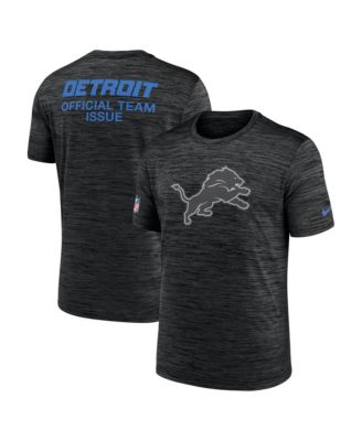 Мужская черная футболка Nike Detroit Lions 2026 Rivalries Collection Sideline Velosity