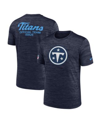 Nike Men's Navy Tennessee Titans 2026 Rivalries Collection Sideline Velosity T-Shirt