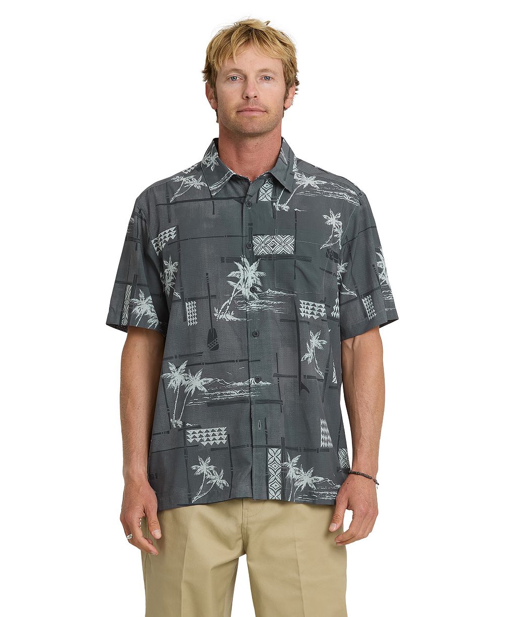 Quiksilver Waterman Мужская рубашка с коротким рукавом Island Time
