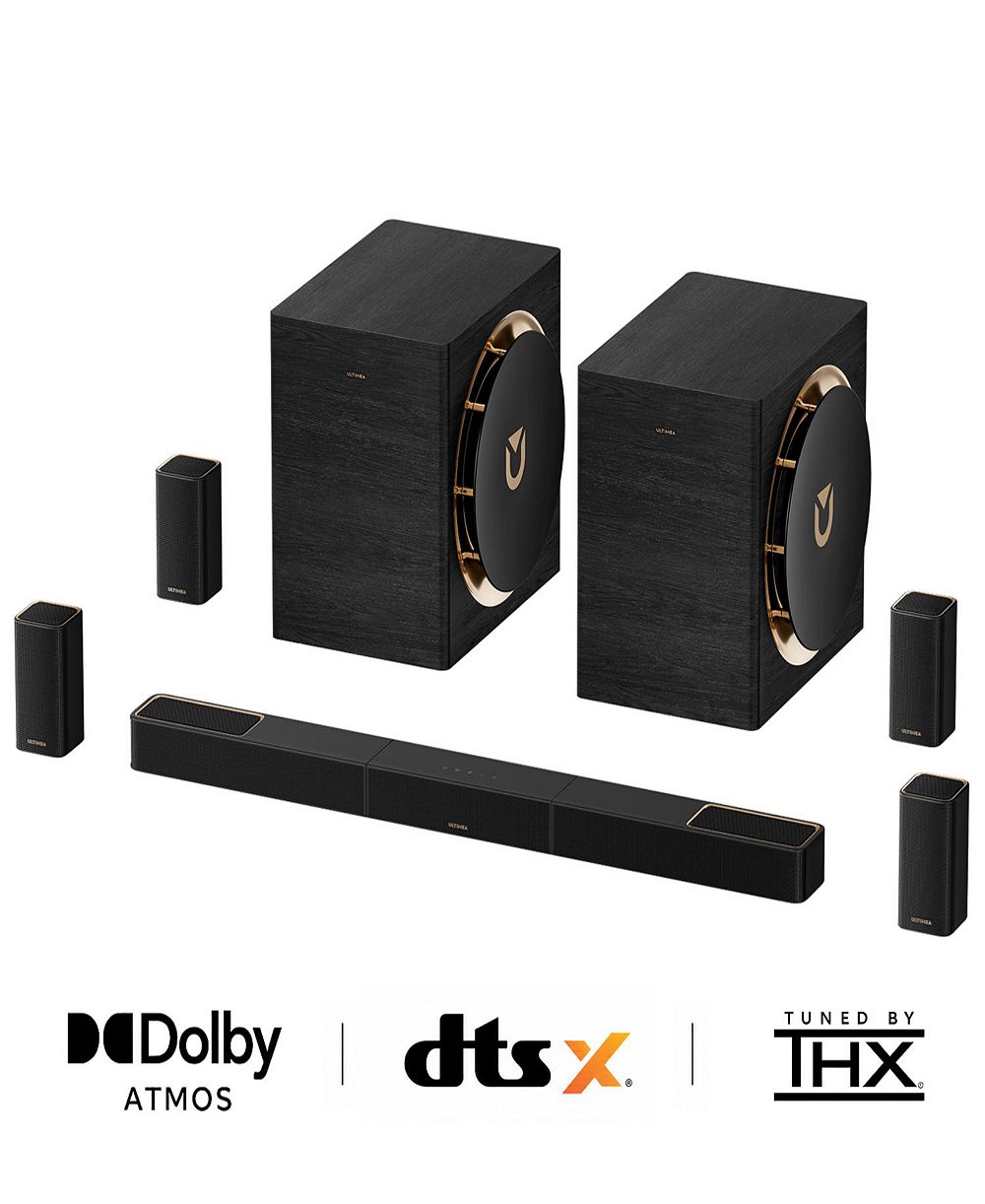 Ultimea Skywave X100 Dual 9.2.6-Channel 2000W THX-Tuned Dolby Atmos & DTS:X Wireless Surround Sound System with Dual 10" Subwoofers