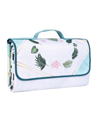 AOFAR 59"x79" Picnic Blanket Waterproof Foldable Beach Mat Outdoor Camping Travel
