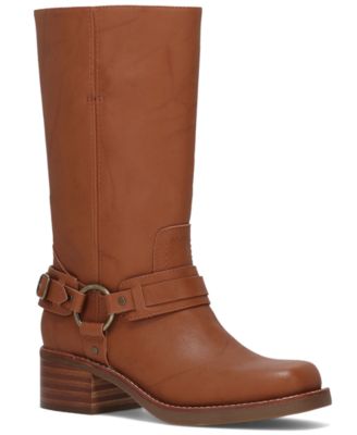 Frye and Co. Women's Miranda Harness Stacked Heel Boots