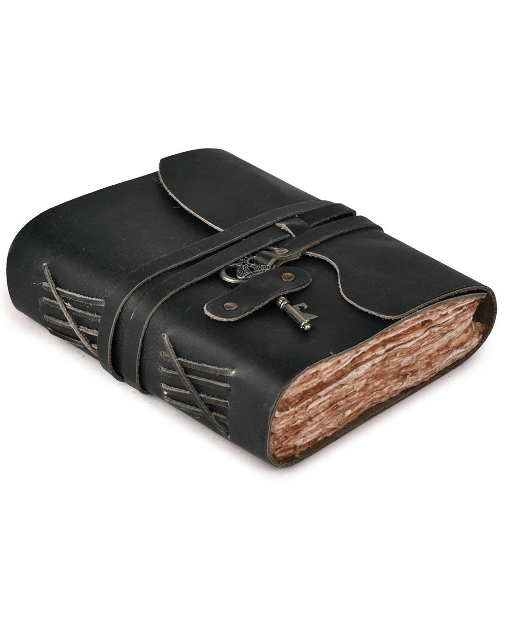GNUADZ Vintage Handmade Deckle Edge Journal Key Closure