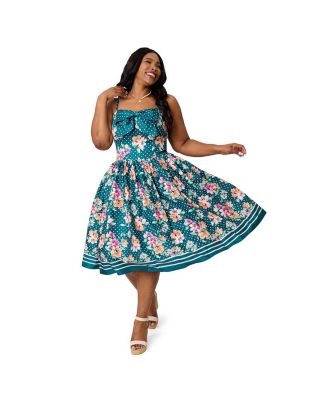 Женское платье Unique Vintage Plus Size 1950s Sweetheart Swing