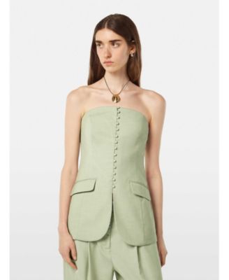 SCOTCH & SODA Женский топ без бретелек, приталенный