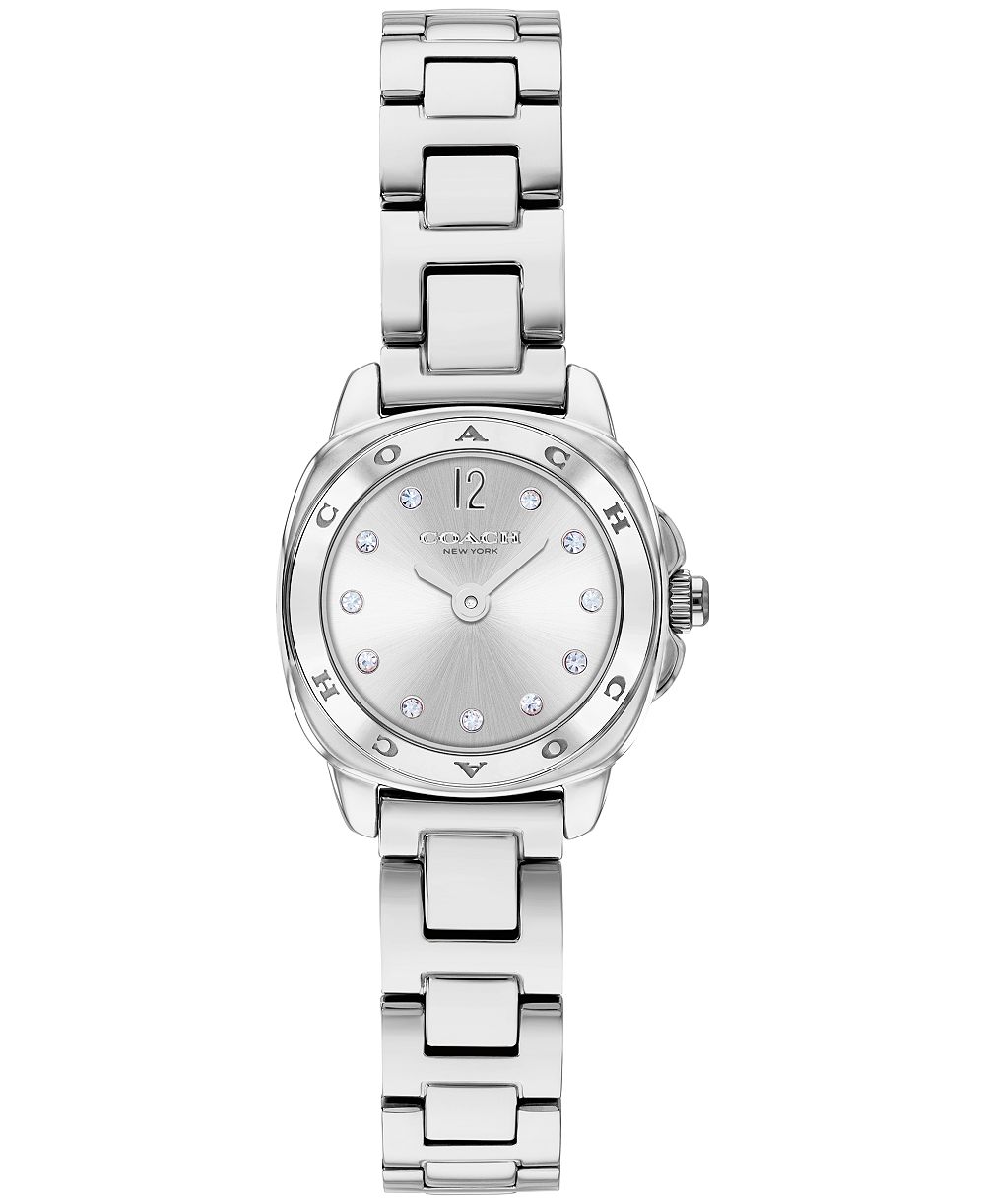 COACH Женские часы Kitt Silver-Tone Stainless Steel Bracelet 21mm