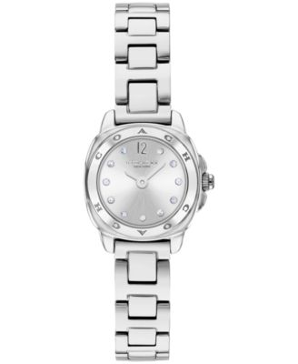 COACH Женские часы Kitt Silver-Tone Stainless Steel Bracelet 21mm