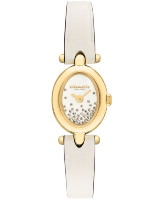 Часы COACH Women's Sammy Chalk Leather Strap 18mm