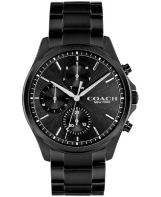Мужские наручные часы COACH Men's Oliver Black IP Stainless Steel 41mm