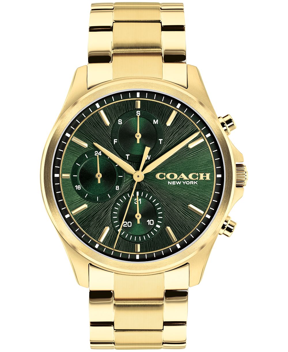 COACH Men's Oliver Gold-Tone Stainless Steel Bracelet Watch 41mm