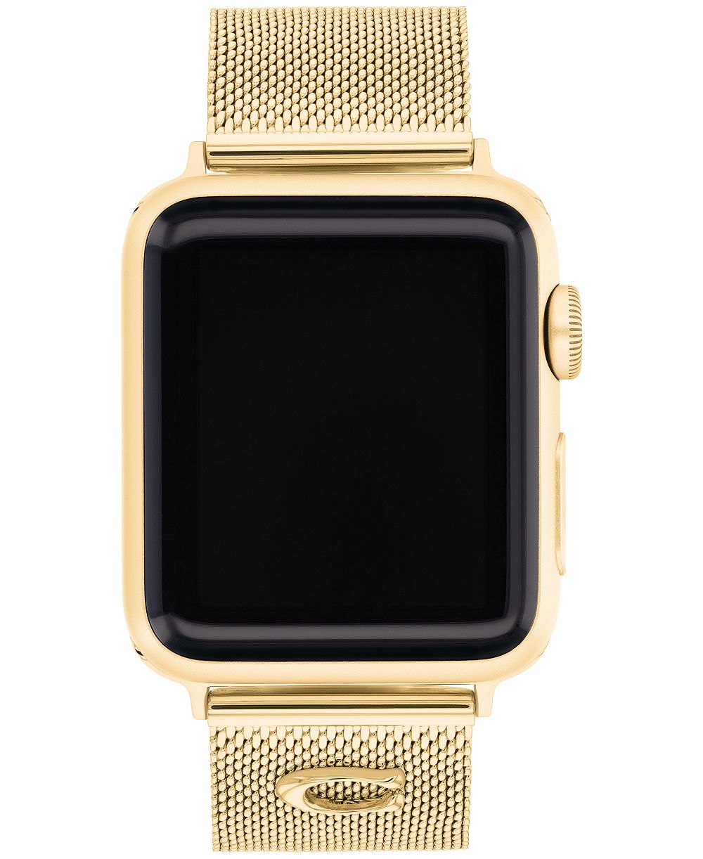 Женский ремешок для Apple Watch COACH Gold-Tone Stainless Steel 38mm, 40mm, 41mm