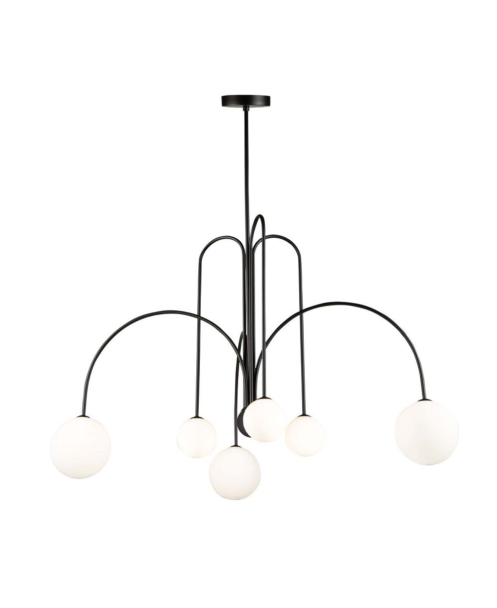 ARTCRAFT Lighting Comet 31.5" Metal 6-Light Chandelier