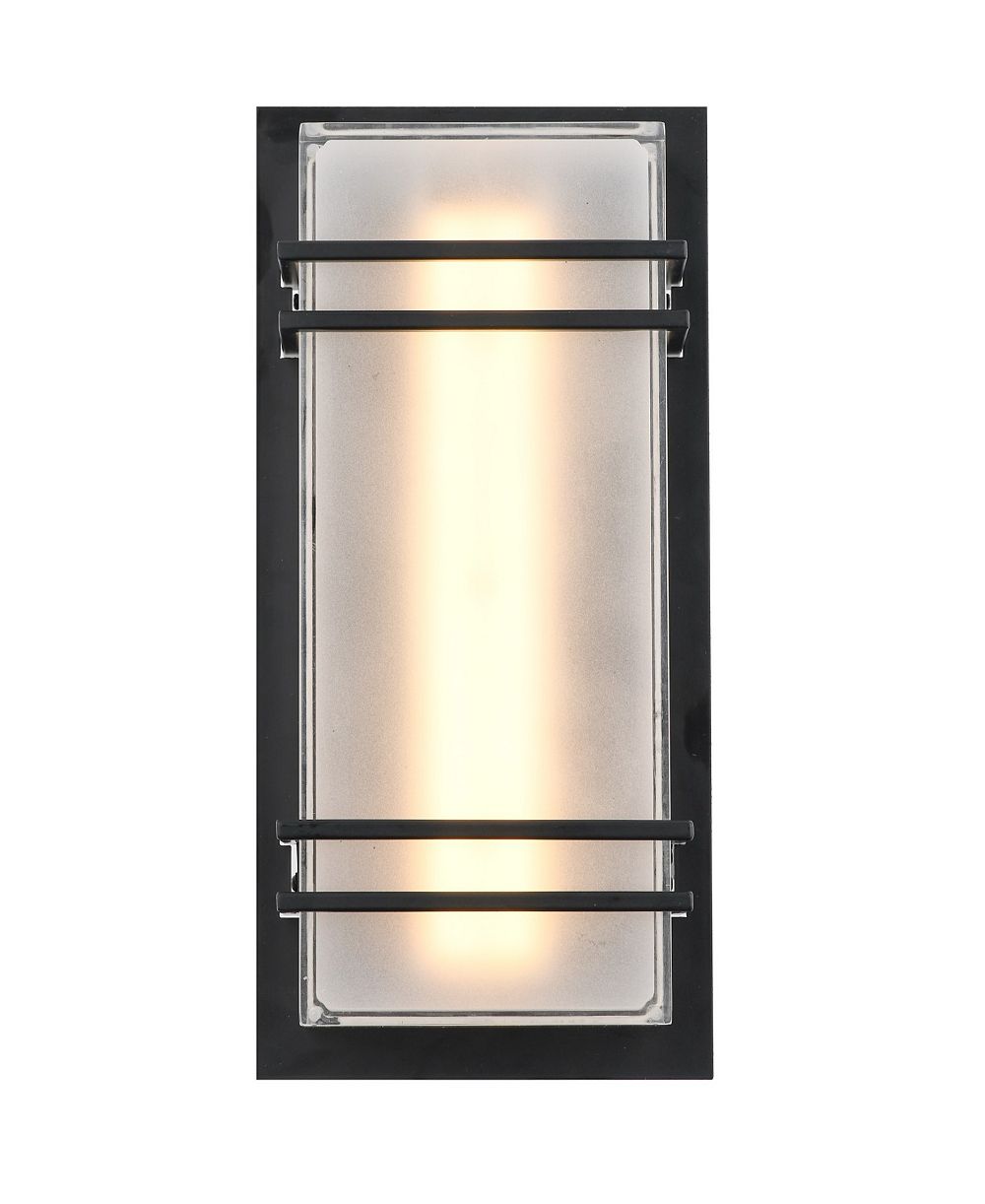 ARTCRAFT Lighting Sausalito 11.81" Metal Horizontal Stripes LED Outdoor Wall Light
