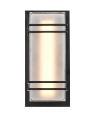 ARTCRAFT Lighting Sausalito 11.81" Metal Horizontal Stripes LED Outdoor Wall Light