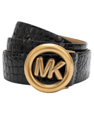 Кожаный ремень Michael Michael Kors с пряжкой антик-золото