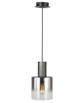ARTCRAFT Lighting Henley 8" Metal Smoke Glass Pendant