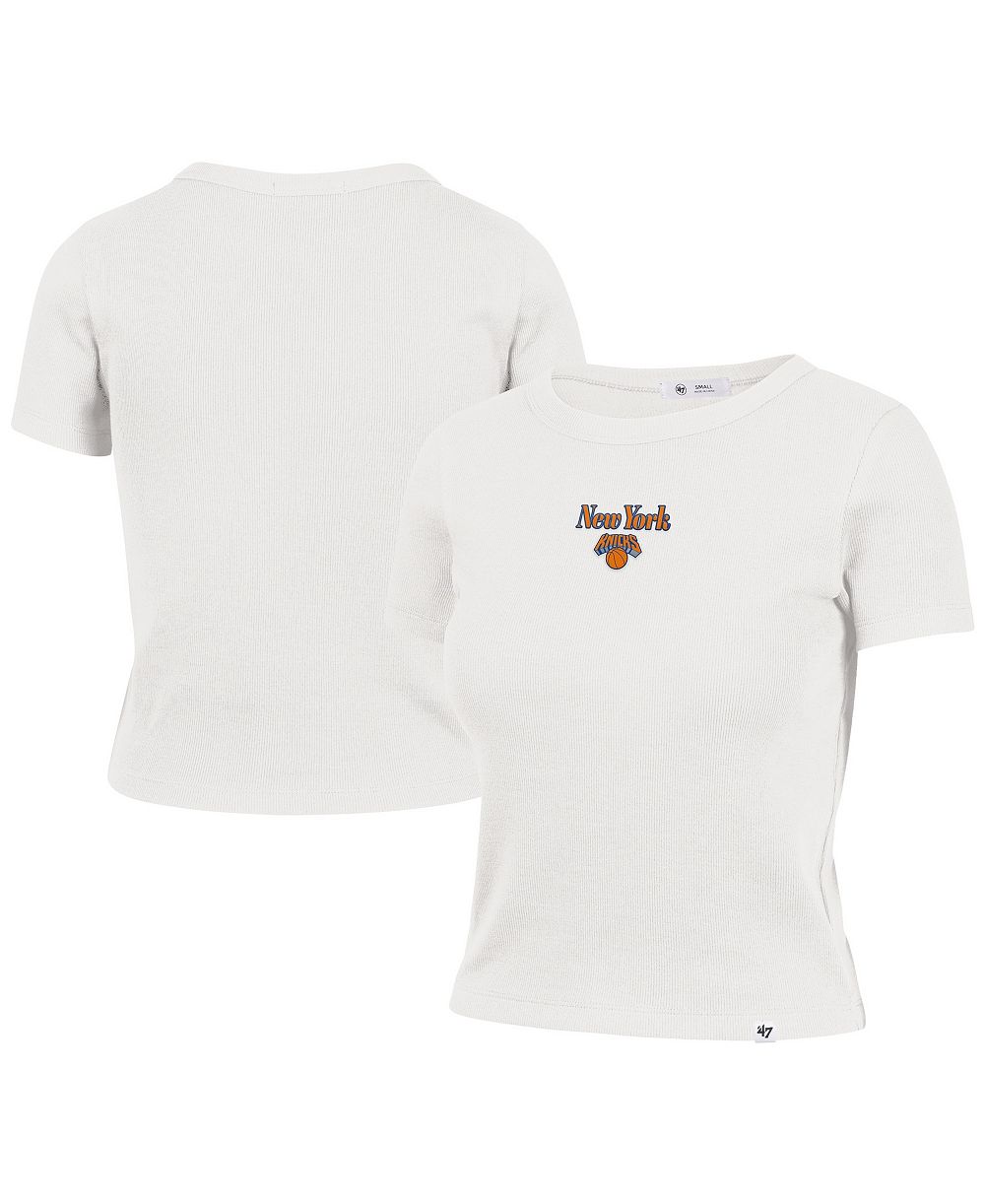 Женская футболка '47 Brand Sand New York Knicks Straight Cut Baby Rib