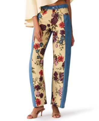 Женские джинсы Steve Madden The Sydnee Floral Wide-Leg