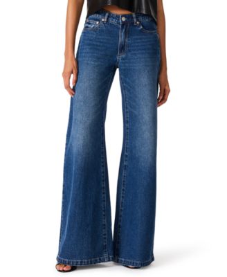Steve Madden Женские джинсы Goldie Jean Mid-Rise Wide-Leg Flare