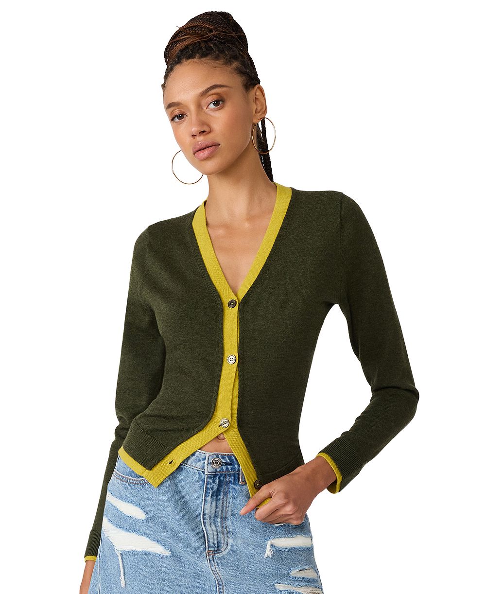 Steve Madden Women's Arwen Button-Front Cardigan Sweater