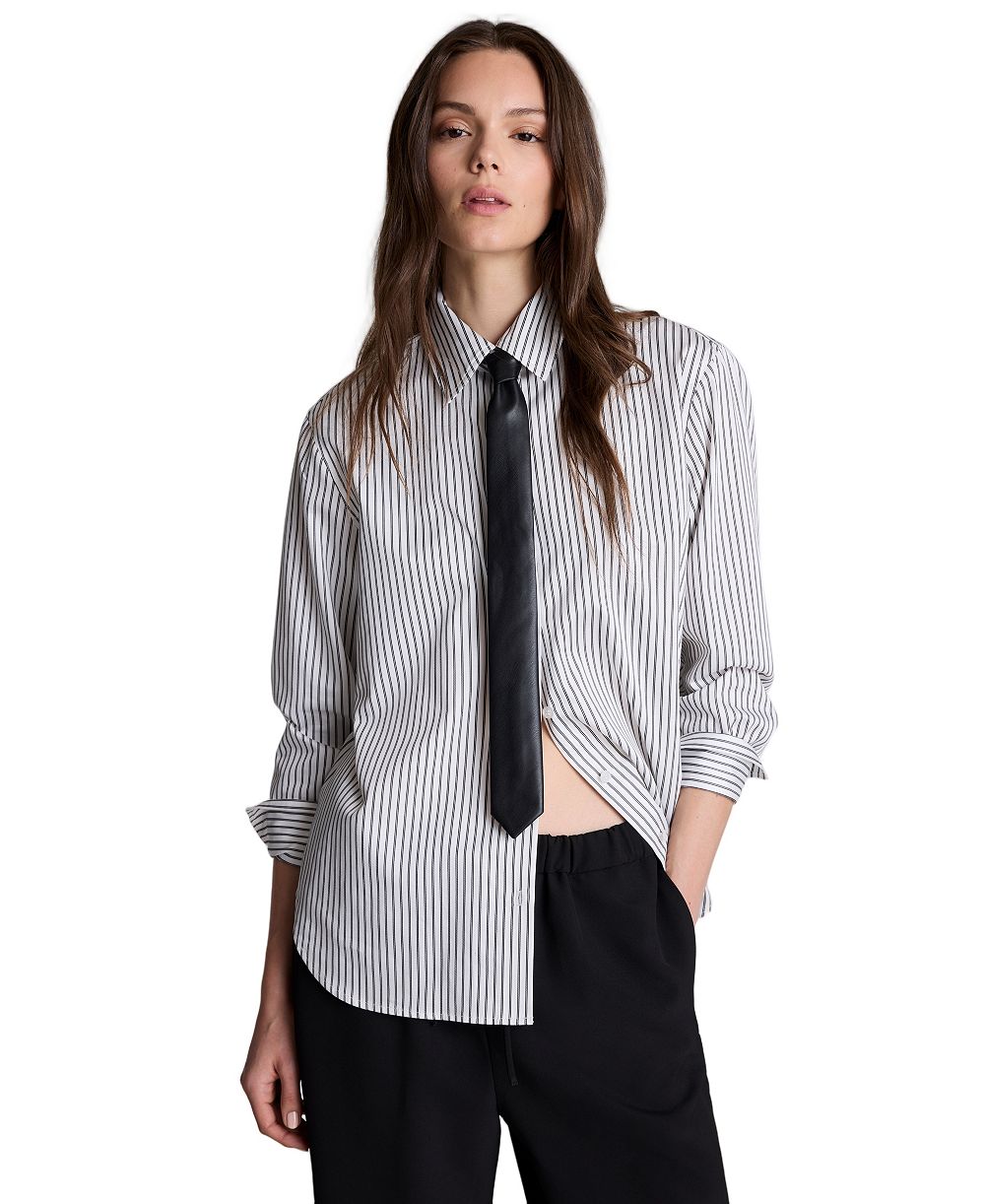 Женская рубашка Kenneth Cole с завязками и пуговицами, стиль Boyfriend