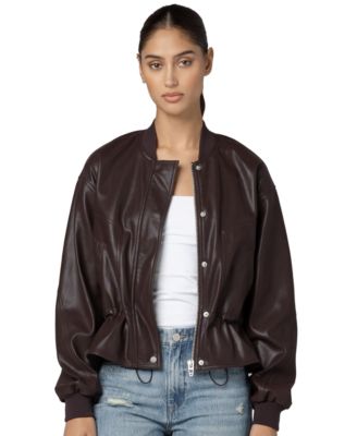 BLANK NYC Women's Overdrive Collarless Peplum Jacket