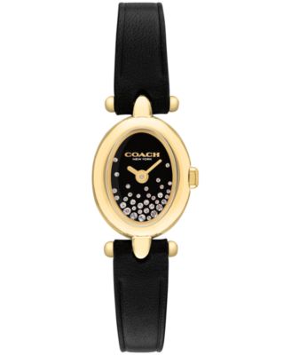 Женские часы COACH Sammy Black Leather Strap 18mm