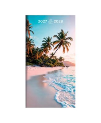 TF Publishing Paper Goods 2027-2028 Beaches Small Monthly Pocket Planner