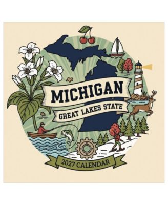 TF Publishing Paper Goods 2027 Home Michigan Wall Calendar