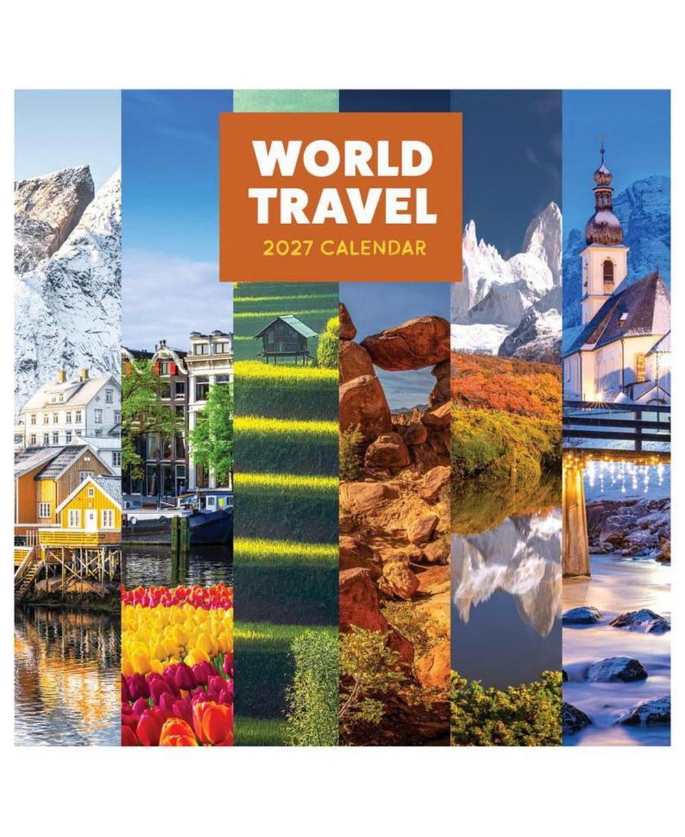 TF Publishing Paper Goods Настенный календарь 2027 World Travel