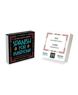 TF Publishing Paper Goods 2027 Spanish Words Daily Desktop Calendar