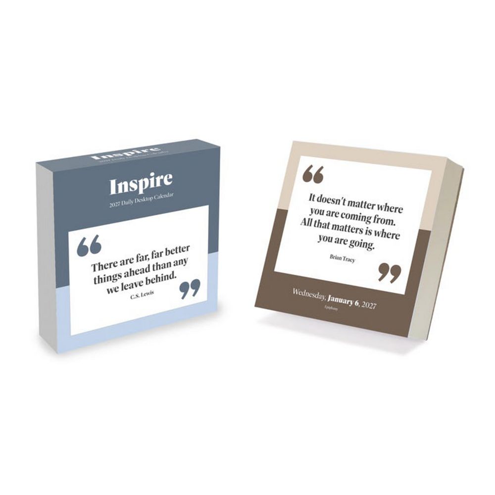 TF Publishing Paper Goods 2027 Inspire Daily Desktop Calendar