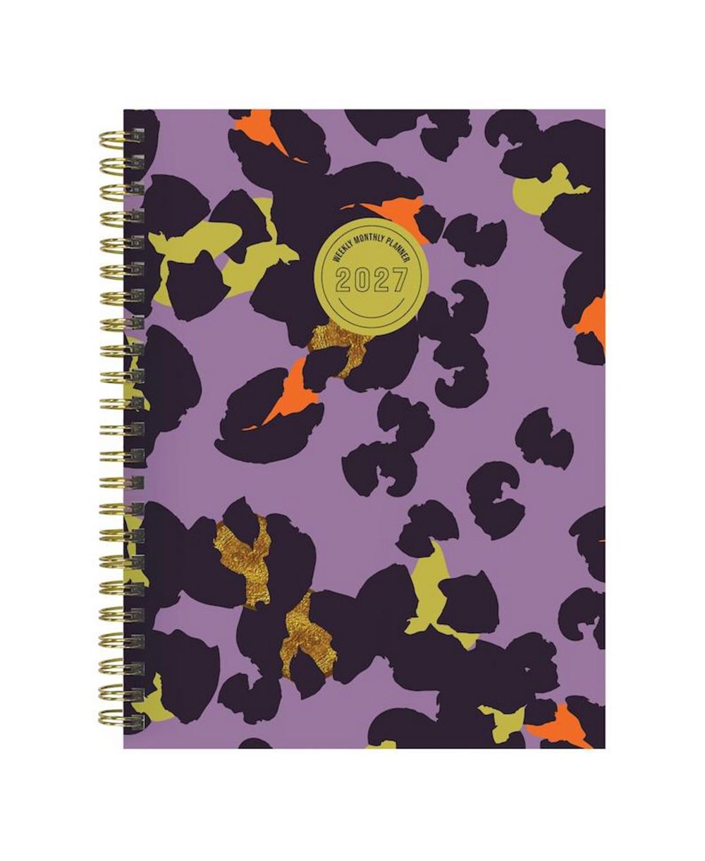 TF Publishing Paper Goods 2027 Lilac Leopard Medium Weekly Monthly Planner
