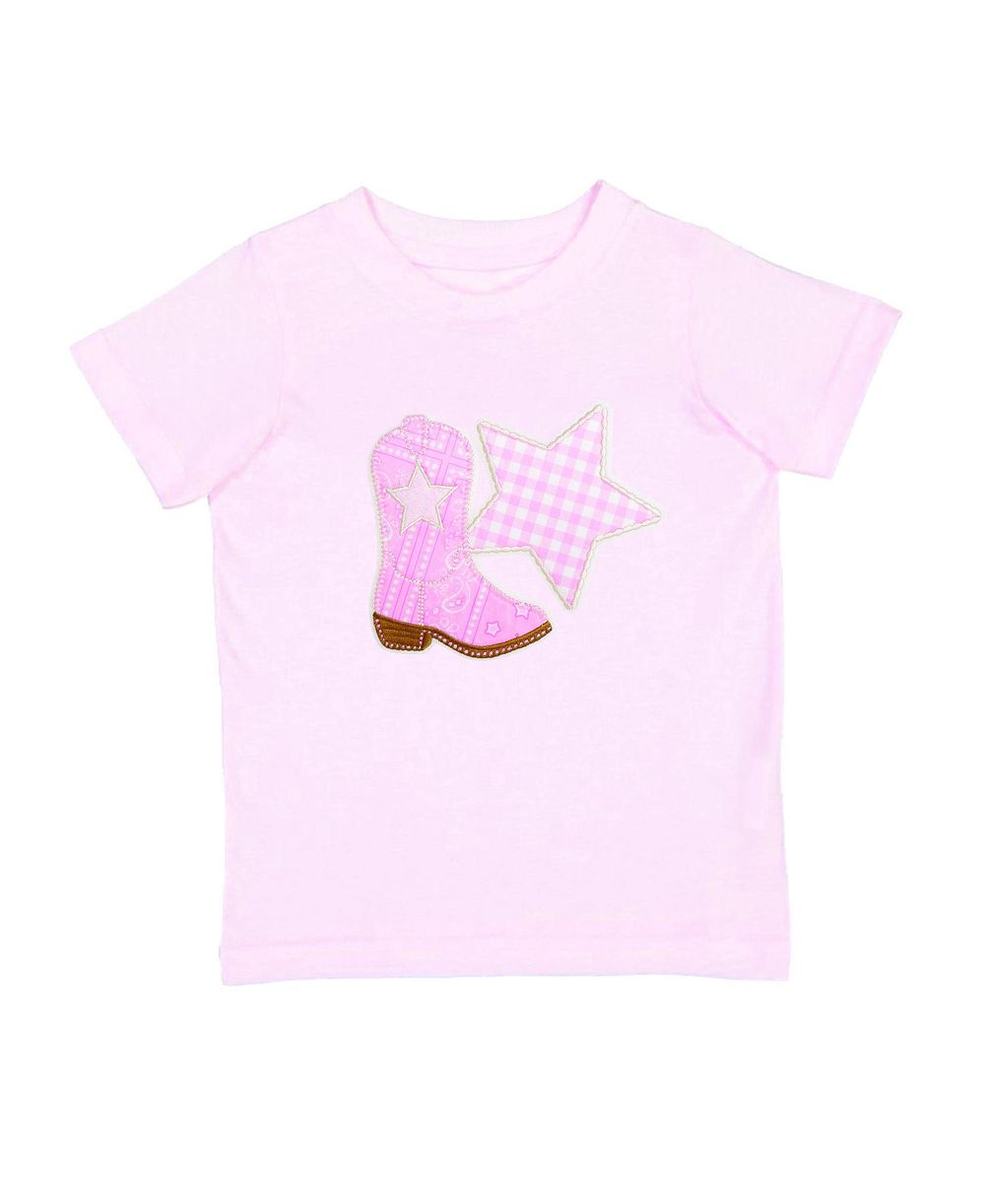 Sweet Wink Детский футболка с коротким рукавом Bandana Cowgirl Patch Western для девочек 5-8 лет