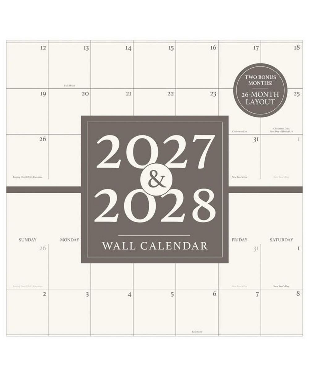 Настенный календарь TF Publishing Paper Goods 2027 2 Year Grid