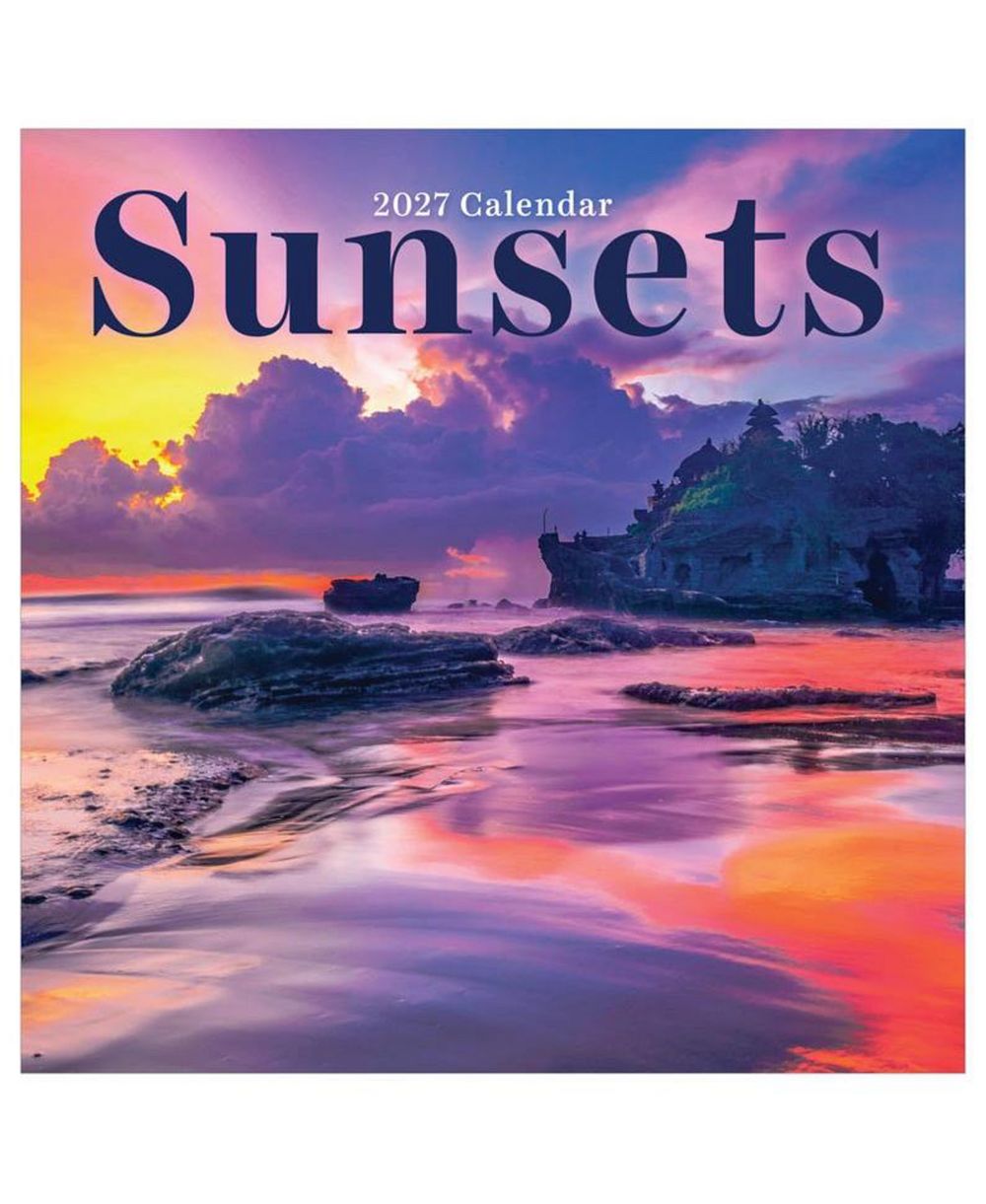 TF Publishing Paper Goods 2027 Sunsets Wall Calendar